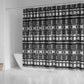 Pano De Terra Motifs Cabo Verde Shower Curtain Black Color