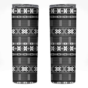 Pano De Terra Motifs Cabo Verde Skinny Tumbler Black Color