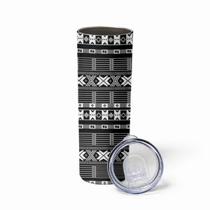 Pano De Terra Motifs Cabo Verde Skinny Tumbler Black Color