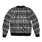Pano De Terra Motifs Cabo Verde Sleeve Zip Bomber Jacket Black Color