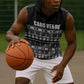 Pano De Terra Motifs Cabo Verde Sleeveless Hoodie Black Color