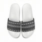 Pano De Terra Motifs Cabo Verde Slide Sandals Black Color