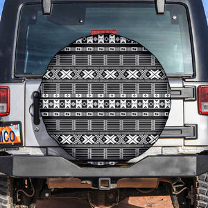 Pano De Terra Motifs Cabo Verde Spare Tire Cover Black Color