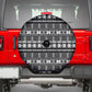 Pano De Terra Motifs Cabo Verde Spare Tire Cover Black Color