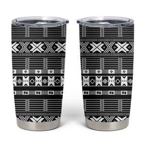 Pano De Terra Motifs Cabo Verde Tumbler Cup Black Color