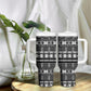 Pano De Terra Motifs Cabo Verde Tumbler With Handle Black Color