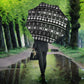 Pano De Terra Motifs Cabo Verde Umbrella Black Color