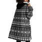 Pano De Terra Motifs Cabo Verde Wearable Blanket Hoodie Black Color