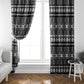 Pano De Terra Motifs Cabo Verde Window Curtain Black Color