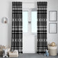 Pano De Terra Motifs Cabo Verde Window Curtain Black Color