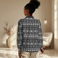 Pano De Terra Motifs Cabo Verde Women Casual Shirt Black Color