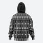 Pano De Terra Motifs Cabo Verde Zip Hoodie Black Color