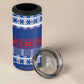 Pano De Terra Motifs Cabo Verde 4 in 1 Can Cooler Tumbler Flag Color
