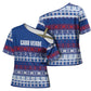 Pano De Terra Motifs Cabo Verde Cross Shoulder Shirt Flag Color