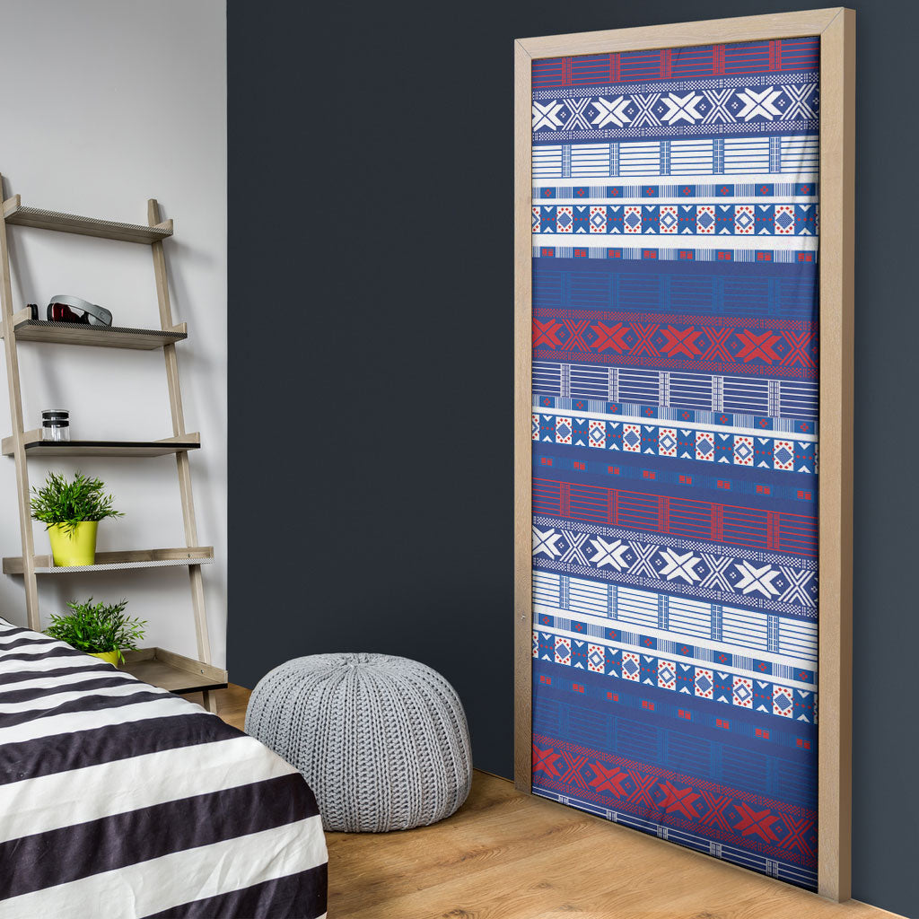 Pano De Terra Motifs Cabo Verde Door Cover Flag Color