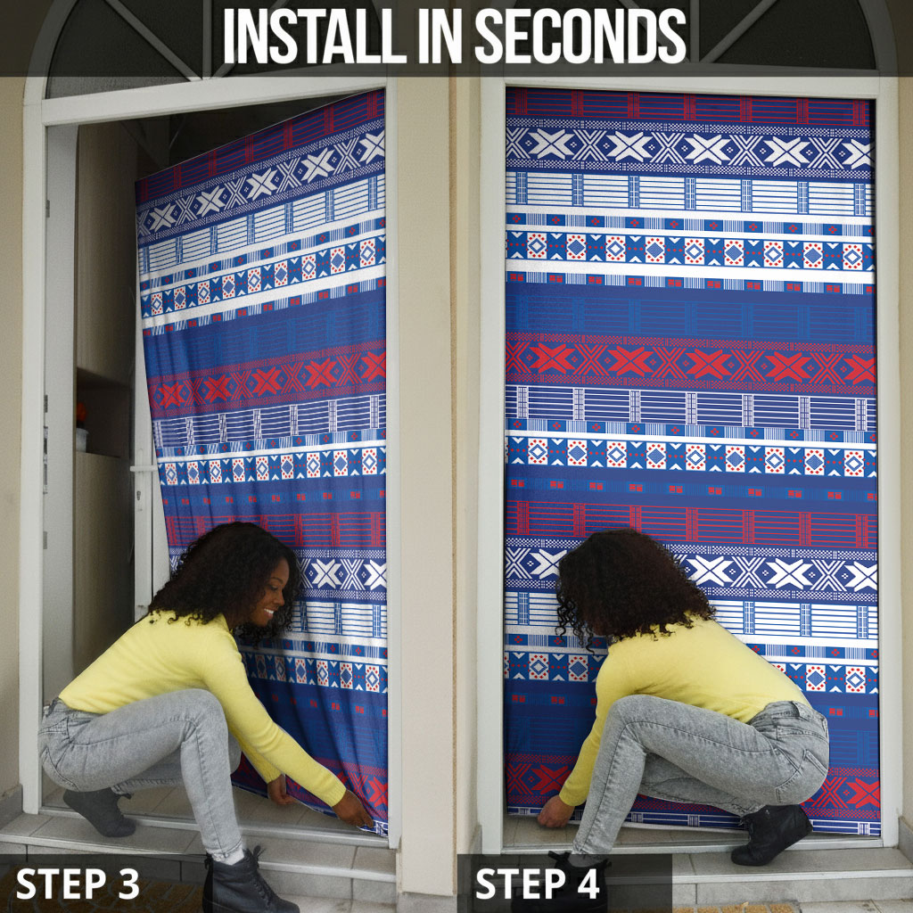 Pano De Terra Motifs Cabo Verde Door Cover Flag Color