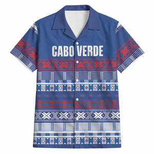 Pano De Terra Motifs Cabo Verde Hawaiian Shirt Flag Color