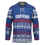 Pano De Terra Motifs Cabo Verde Hockey Jersey Flag Color