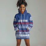 Pano De Terra Motifs Cabo Verde Hoodie Dress Flag Color