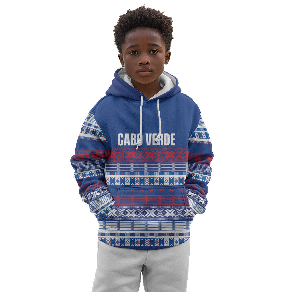 Pano De Terra Motifs Cabo Verde Kid Hoodie Flag Color