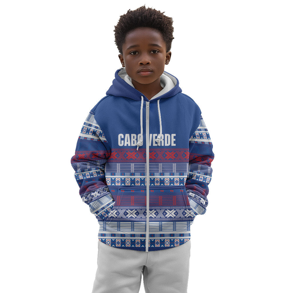 Pano De Terra Motifs Cabo Verde Kid Hoodie Flag Color