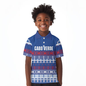 Pano De Terra Motifs Cabo Verde Kid Polo Shirt Flag Color