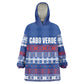 Pano De Terra Motifs Cabo Verde Kid Wearable Blanket Hoodie Flag Color