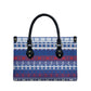 Pano De Terra Motifs Cabo Verde Leather Bag Flag Color