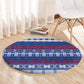 Pano De Terra Motifs Cabo Verde Round Carpet Flag Color