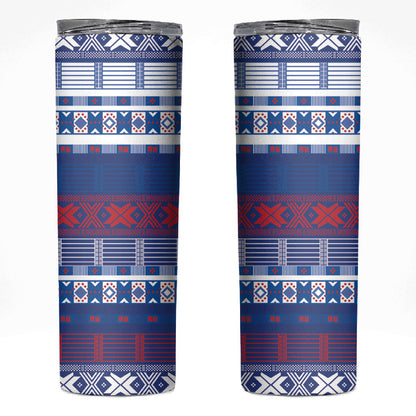 Pano De Terra Motifs Cabo Verde Skinny Tumbler Flag Color