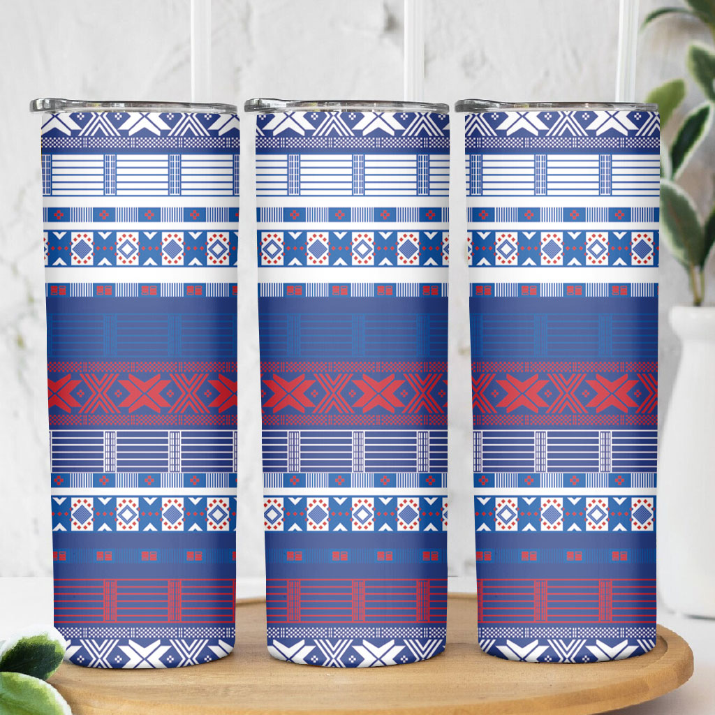 Pano De Terra Motifs Cabo Verde Skinny Tumbler Flag Color