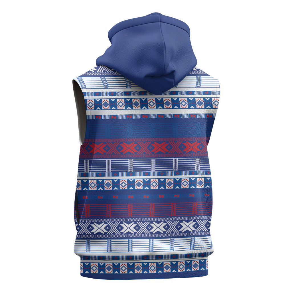 Pano De Terra Motifs Cabo Verde Sleeveless Hoodie Flag Color