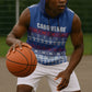 Pano De Terra Motifs Cabo Verde Sleeveless Hoodie Flag Color