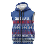 Pano De Terra Motifs Cabo Verde Sleeveless Zip Hoodie Flag Color