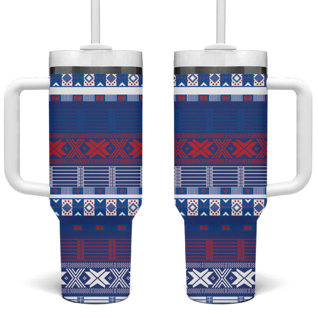 Pano De Terra Motifs Cabo Verde Tumbler With Handle Flag Color
