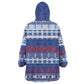 Pano De Terra Motifs Cabo Verde Wearable Blanket Hoodie Flag Color