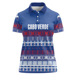 Pano De Terra Motifs Cabo Verde Women Polo Shirt Flag Color