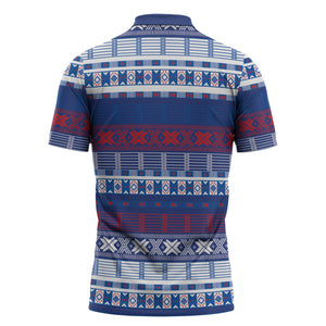 Pano De Terra Motifs Cabo Verde Zipper Polo Shirt Flag Color