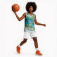 Afro Haiti Cotes des Arcadins Basketball Jersey Ayiti Map With Royal Palm Plumeria - African Pride