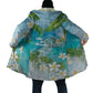 Afro Haiti Cotes des Arcadins Cloak Ayiti Map With Royal Palm Plumeria - African Pride