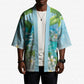 Afro Haiti Cotes des Arcadins Kimono Ayiti Map With Royal Palm Plumeria - African Pride