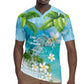 Afro Haiti Cotes des Arcadins Rugby Jersey Ayiti Map With Royal Palm Plumeria LT14