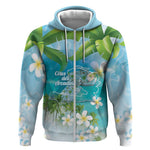 Afro Haiti Cotes des Arcadins Zip Hoodie Ayiti Map With Royal Palm Plumeria - African Pride