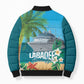 Afro Haiti Labadee Peninsula Bomber Puffer Jacket Caribbean Cruise Tropical Vibes - African Pride