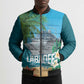 Afro Haiti Labadee Peninsula Bomber Puffer Jacket Caribbean Cruise Tropical Vibes - African Pride
