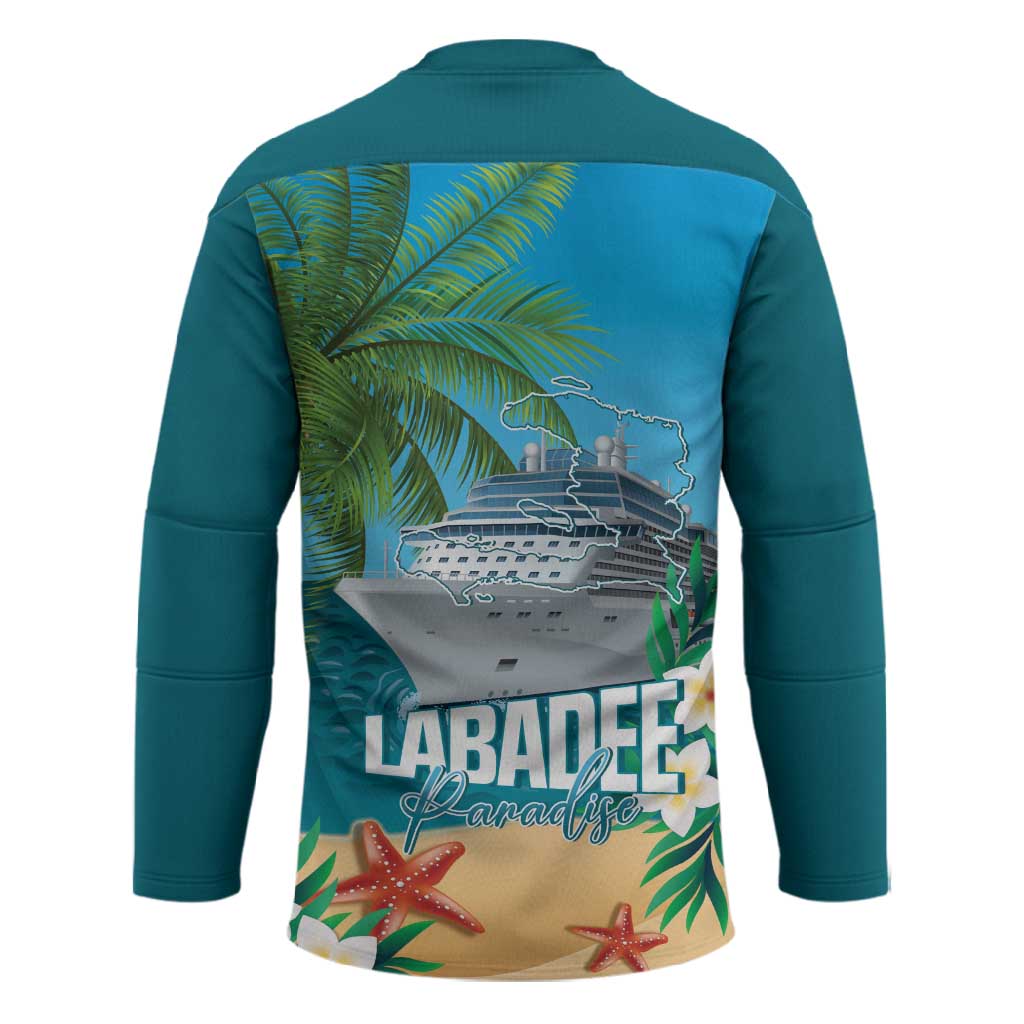 Afro Haiti Labadee Peninsula Hockey Jersey Caribbean Cruise Tropical Vibes - African Pride