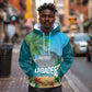 Afro Haiti Labadee Peninsula Hoodie Caribbean Cruise Tropical Vibes - African Pride