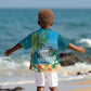 Afro Haiti Labadee Peninsula Kid Hawaiian Shirt Caribbean Cruise Tropical Vibes LT14