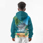 Afro Haiti Labadee Peninsula Kid Hoodie Caribbean Cruise Tropical Vibes - African Pride