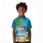 Afro Haiti Labadee Peninsula Kid Polo Shirt Caribbean Cruise Tropical Vibes - African Pride